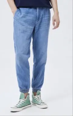 GAP デニム ジョガーパンツ ライトブルー