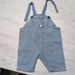 デニムオーバーオール ライトブルー 80cm