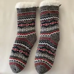 ✨️未使用✨️LOGOS フェアアイル柄フワモコソックス