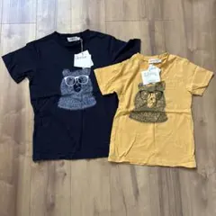 Dessin キッズ Tシャツ 2枚セット クマ柄　お揃コーデのサムネイル