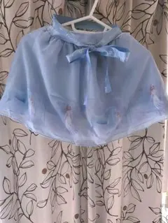 エルサ 水色 スカート　リボン付き