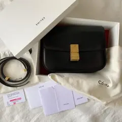 希少 フィービー期 セリーヌ クラシックボックス スモール 黒 CELINE 