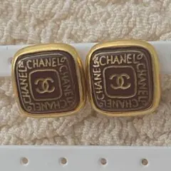 シャネル イヤリング スクエア　ヴィンテージ　ココマーク 99A CHANEL