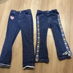 値下げ！メゾピアノ ジーンズ 110 2枚セット