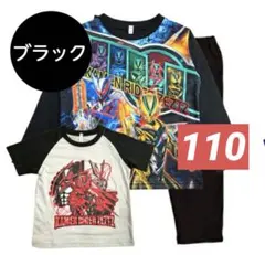 仮面ライダーゼッツ光るパジャマ　2トップス長袖 半袖Tシャツ 上下セット 110のサムネイル