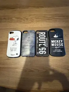 iPhone7、8用ケース 4個セット スヌーピー ミッキー等