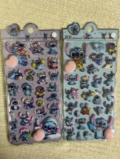 スティッチ　シール　おしり　ぷっくり　2シート