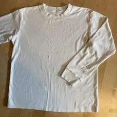 無印 カットソー　長袖　150 白　オフホワイト