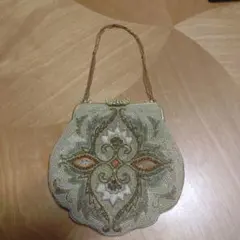 ビーズバッグ マルチカラー パーティバッグ ヴィンテージ　和装