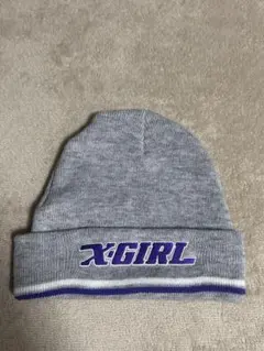 X-GIRL ニット帽 グレー ONE SIZEのサムネイル
