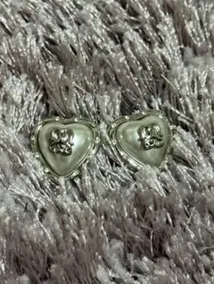 SNIDEL ハート型パールピアス