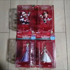 Disney Christmas オーナメントくじ フィギュア 4体セット