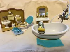 ★値下げ第1弾★【シルバニアファミリー】カントリーバスルームセット