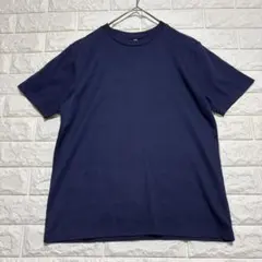 クロッシィー　コットン100％Tシャツ【L】ネイビー　半袖　レディースカジュアルのサムネイル