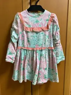 fafaフェフェ 花柄フリルワンピース 110