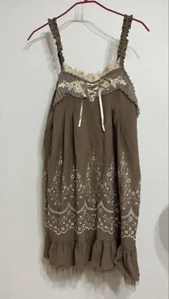 【即購入可】axes ストラップチュニックワンピース レース付き