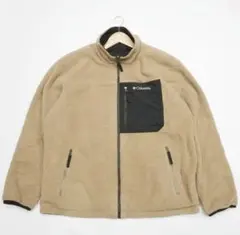 Columbia フリースジャケット ベージュ　リバーシブル