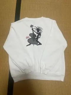 (レア白)90s old stussy シャドーマンジャズマン　　　スウェットのサムネイル
