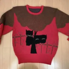 『美品』猫　ニット　セーター　レディース　М　Ｌ