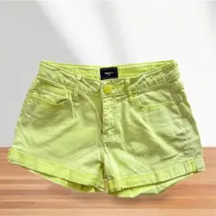 GapKids ギャップキッズショートパンツ 155cm ネオンイエロー スリム