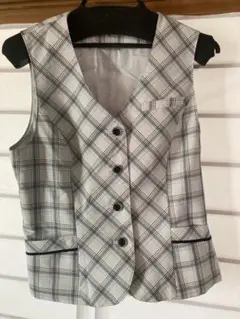 チェック柄事務服ベスト【SUNPEX I ST】11号