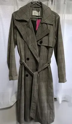 stradivarius チェック柄トレンチコート Mサイズ