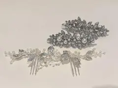 美品　ヘアアクセ　パーティ　フォーマル　パール