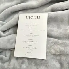 結婚式　メニュー表　ドリンクメニュー　披露宴　ウェディング　オーダー　おしゃれ