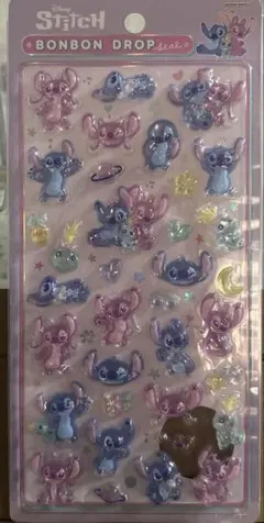 【正規品】ボンボンドロップシール スティッチ＆エンジェル