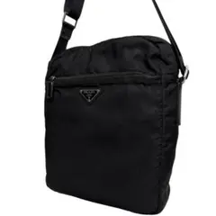 4077 美品 PRADA プラダ ショルダーバッグ 三角ロゴ 白タグ テスート
