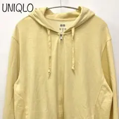 【UNIQLO】エアリズムUVカットフルジップパーカ　イエロー　XL