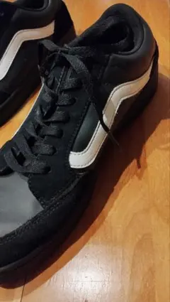 ブラック/ホワイト スニーカー ローカット