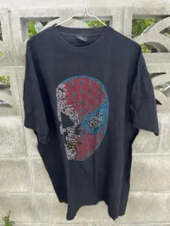 スパイダーマン スカルデザイン Tシャツ