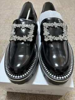 厚底 革靴