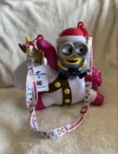 USJミニオンズ サンタ帽ユニコーン ポップコーンバケット ストラップ付き