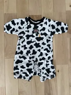ロンパース　牛柄　バースデー　70cm