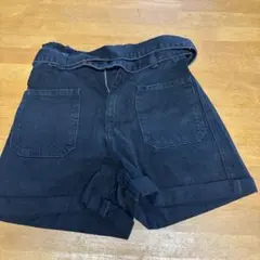 ZARA ダークグレー ハイウエストショートパンツ 36