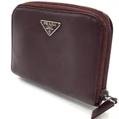 PRADA プラダ ラウンドファスナー 折り財布 三角ロゴ サフィアーノレザーのサムネイル