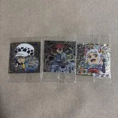 ワンピースウエハースシール3枚セット ロー、キッド、ヤマト