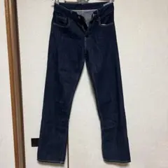 濃紺 スリムフィット デニムパンツ