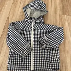 チェック柄フード付きジャケット 100cm 無印良品