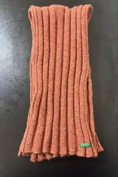 UNITED COLORS OF BENETTON リブ編みマフラー オレンジ