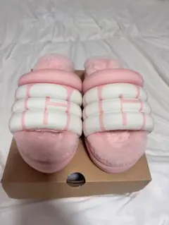 UGG MAXI SLIDE LOGO ピンク サンダル