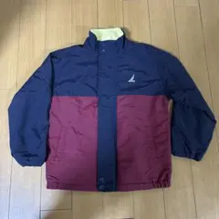 NAUTICA ネイビー/バーガンディ 中綿ジャケット