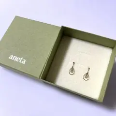 aneta トパーズ ピアス　誕生日石　11月
