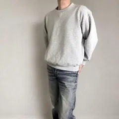 90s USA製Russell Athleti ブランクスウェット 前Vガゼットのサムネイル