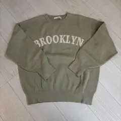 レディース　ニット　緑　くすみカラー　シューラルー　L