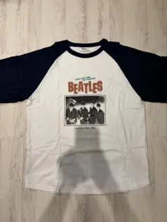 TheBeatlesビートルズ1964ツアーラグランTバンドT 半袖Lサイズ白紺のサムネイル
