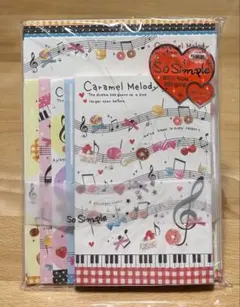 クラックス レターセット スイーツ Caramel Melody