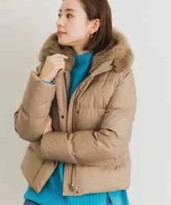 URBAN RESEARCHラビットフードストレッチショートダウン36